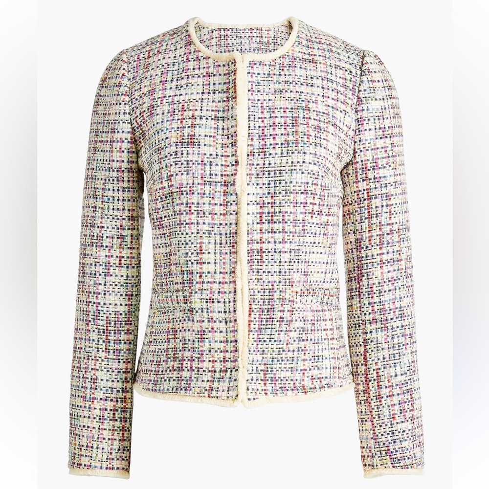 J. Crew Multicolor Tweed Blazer
